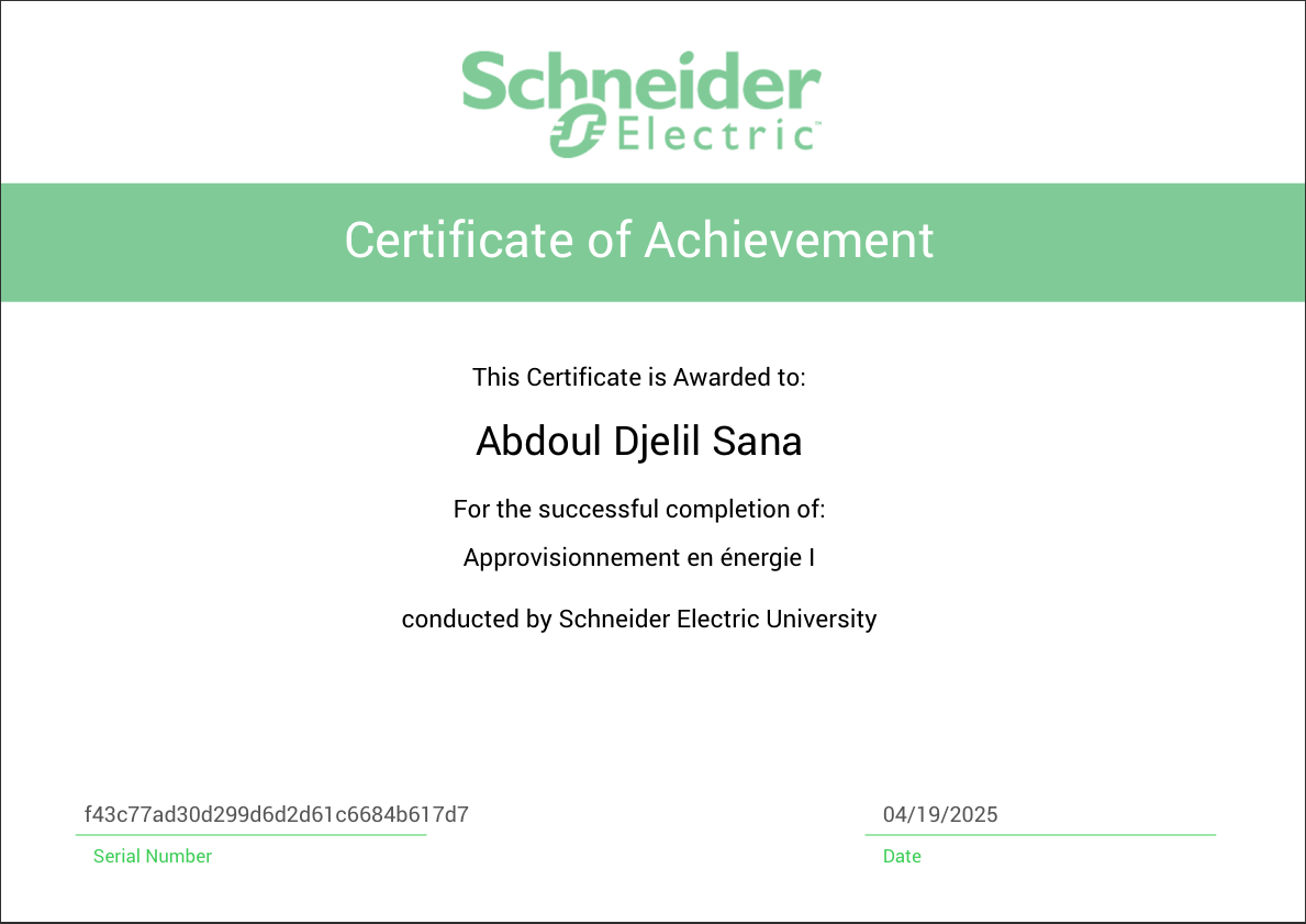 Approvisionnement en énergie